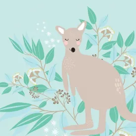 Aero Images: Greeting Card Kangaroo