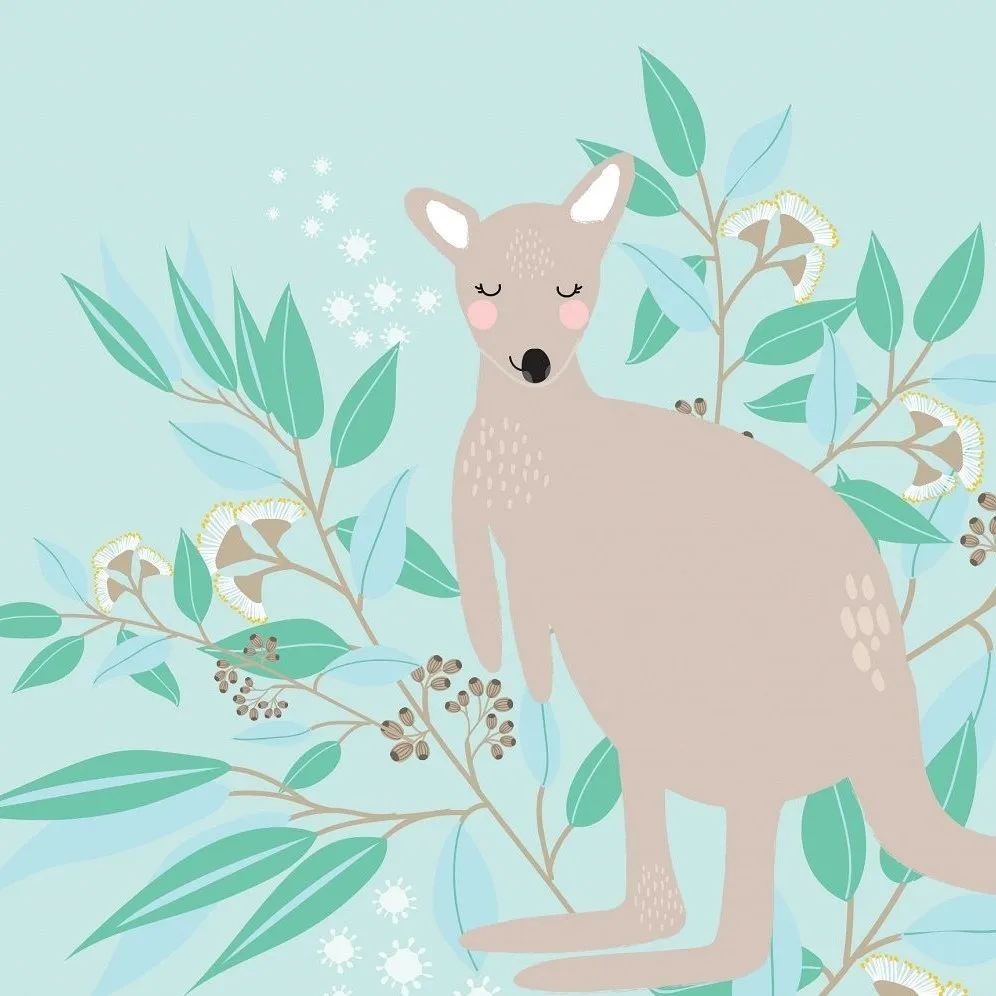 Aero Images: Greeting Card Kangaroo