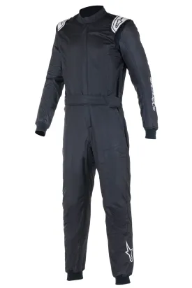 ALPINESTARS 3352722_10_64 ATOM Race suit, FIA 8856-2018, black, Size 64