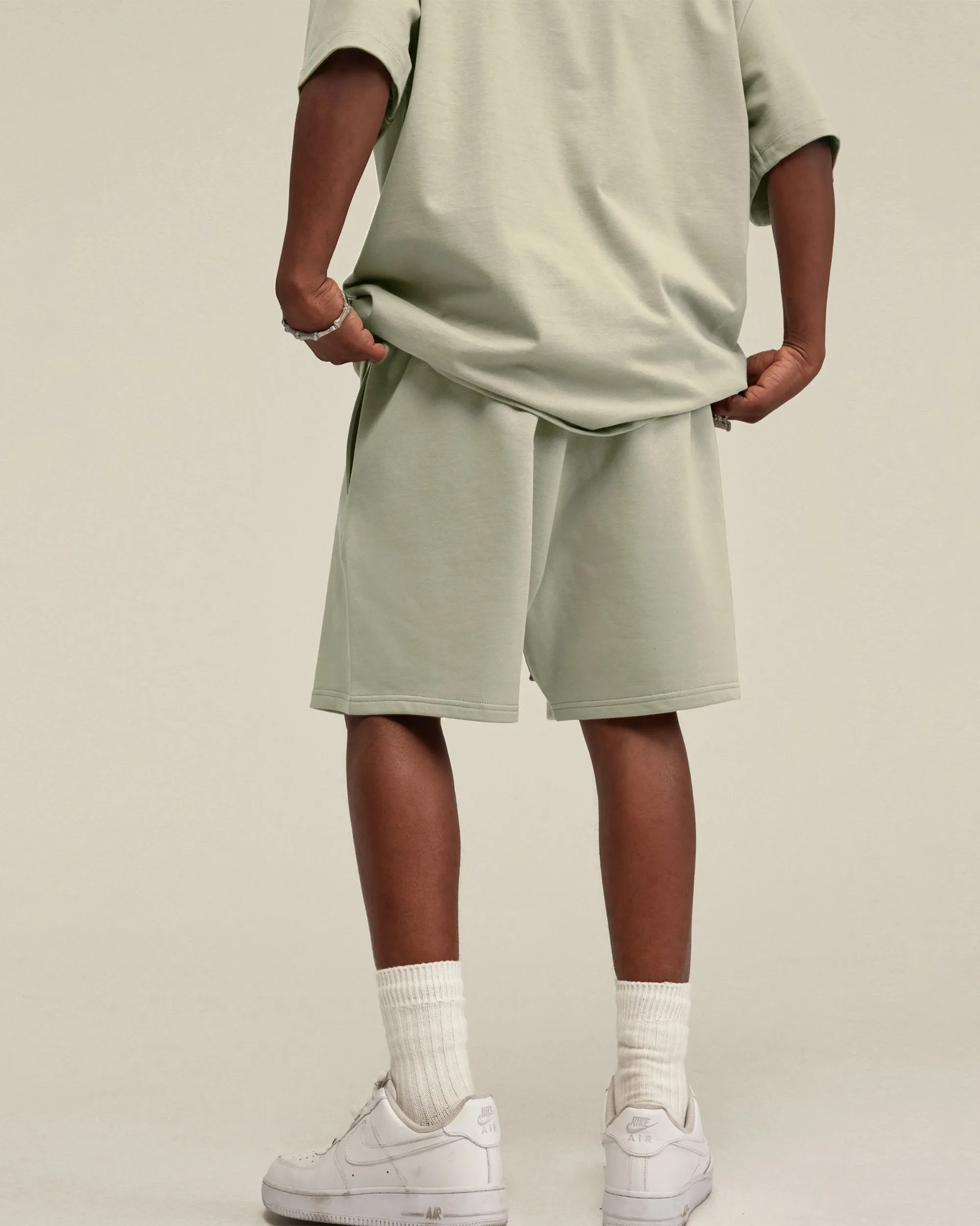 Heavyweight Cotton Essential Shorts with Drawstrings