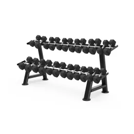 Hex Rubber Dumbbells (2.5kg to 30kg) Set