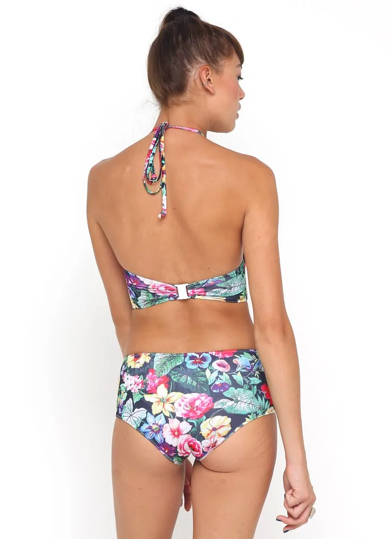 Longline Bikini Bottom in Cottage Garden