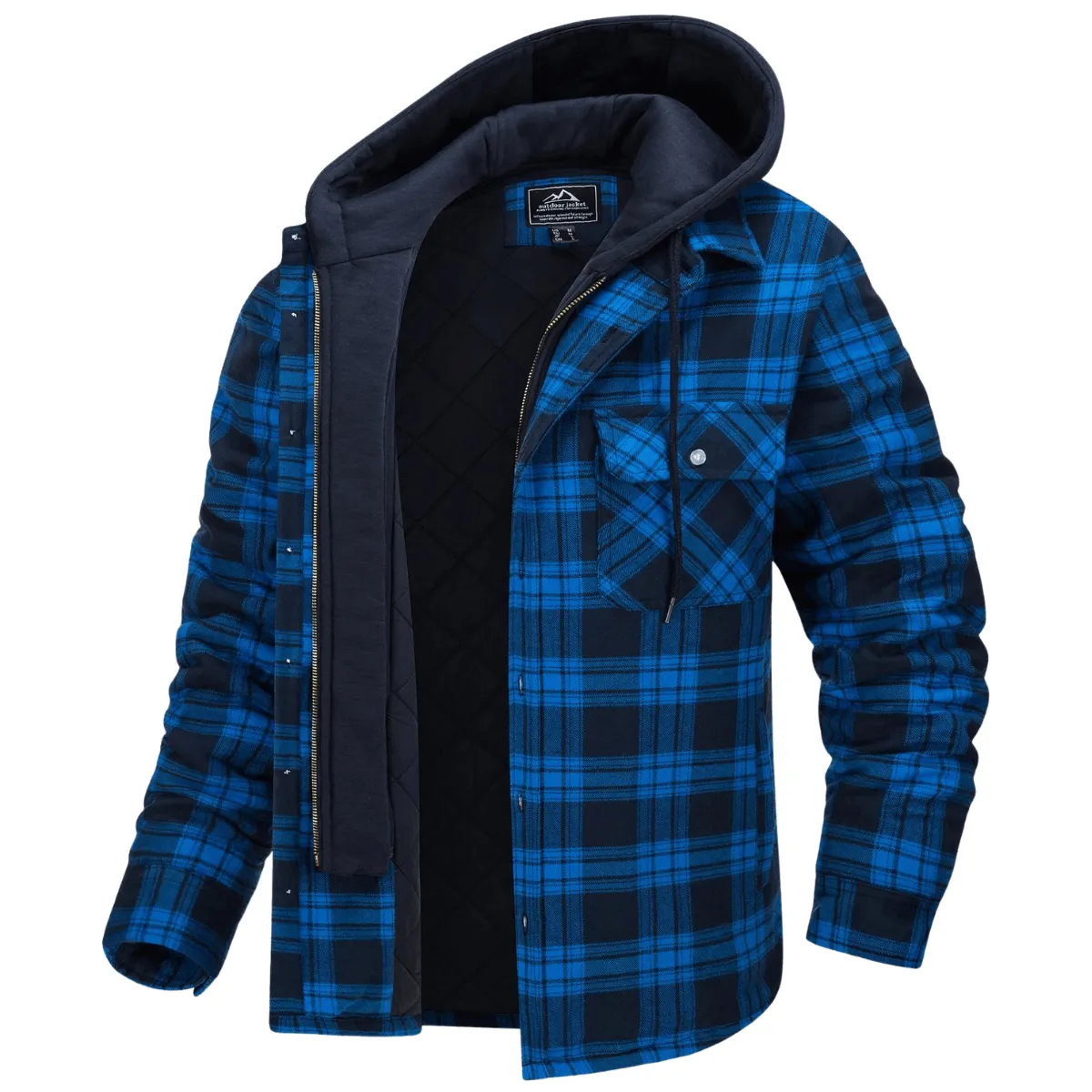 Men's Hooded Flannel Jacket