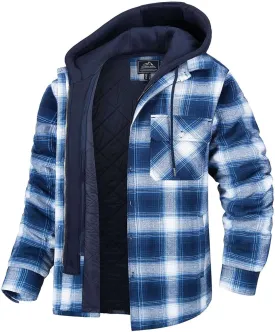 Men's Hooded Flannel Jacket