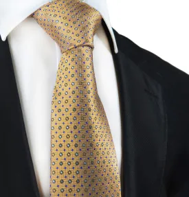 Mock Orange Polka Dots Silk Necktie