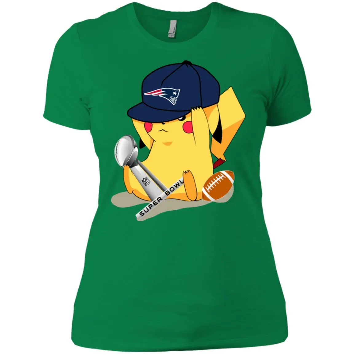 Nfl - New England Patriots Pikachu Super Bowl 2019 Football Women Cotton T-Shirt