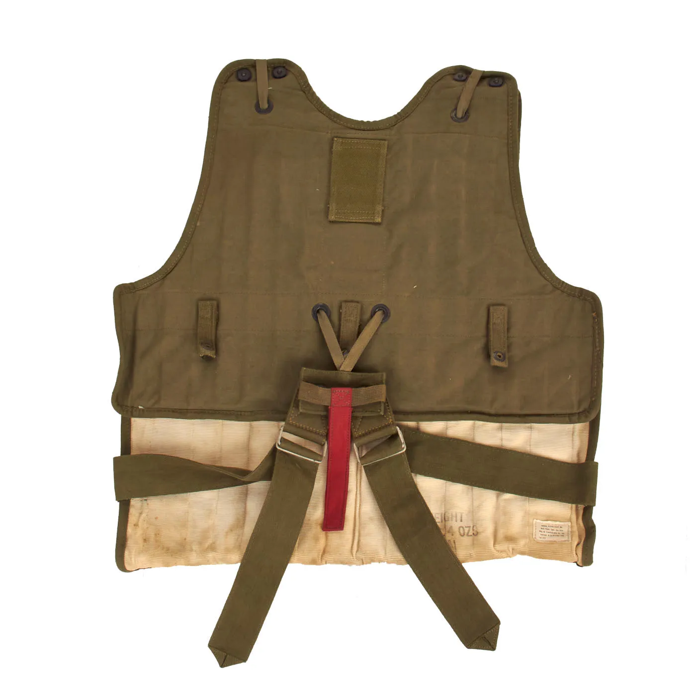 Original U.S. WWII Army Air Forces Unissued “M1 Flyer’s Flak Vest” - Front and Back Pieces