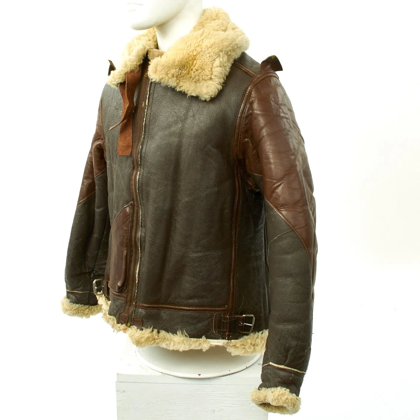 Original U.S. WWII B-3 Sheepskin Bomber Jacket - Size 40