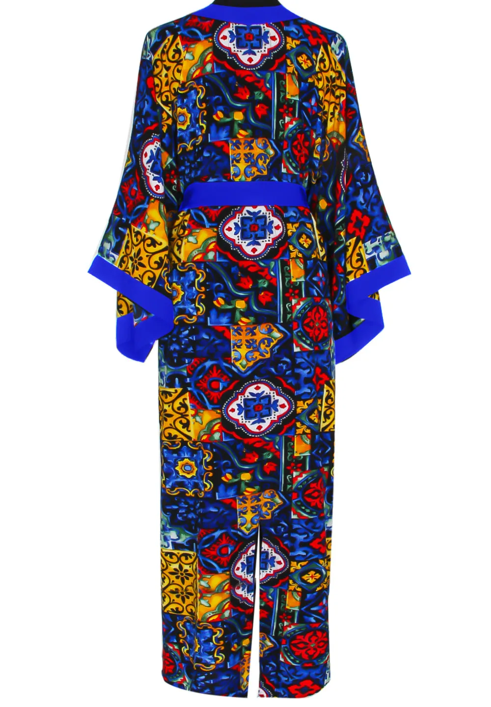 Siciliana - Valentina Maxi Split Kaftan (Royal Blue)