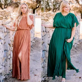 Star of the Show Pleated Maxi Dress