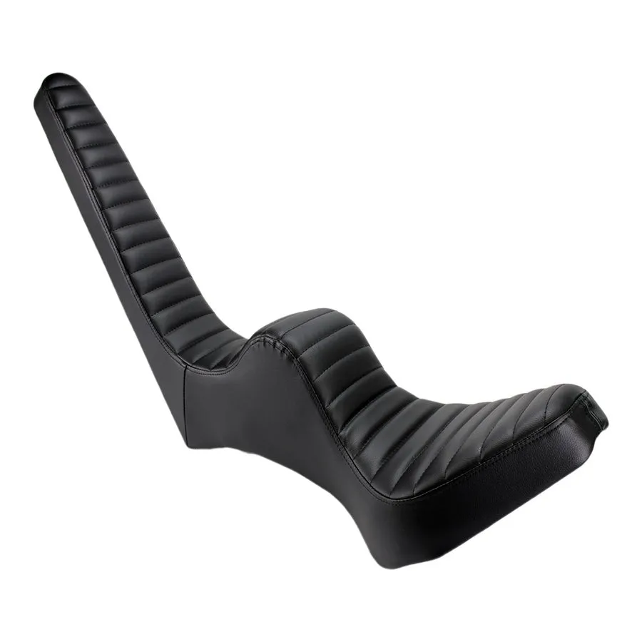 TC Bros. King & Queen Hardtail Seat Black Pleated