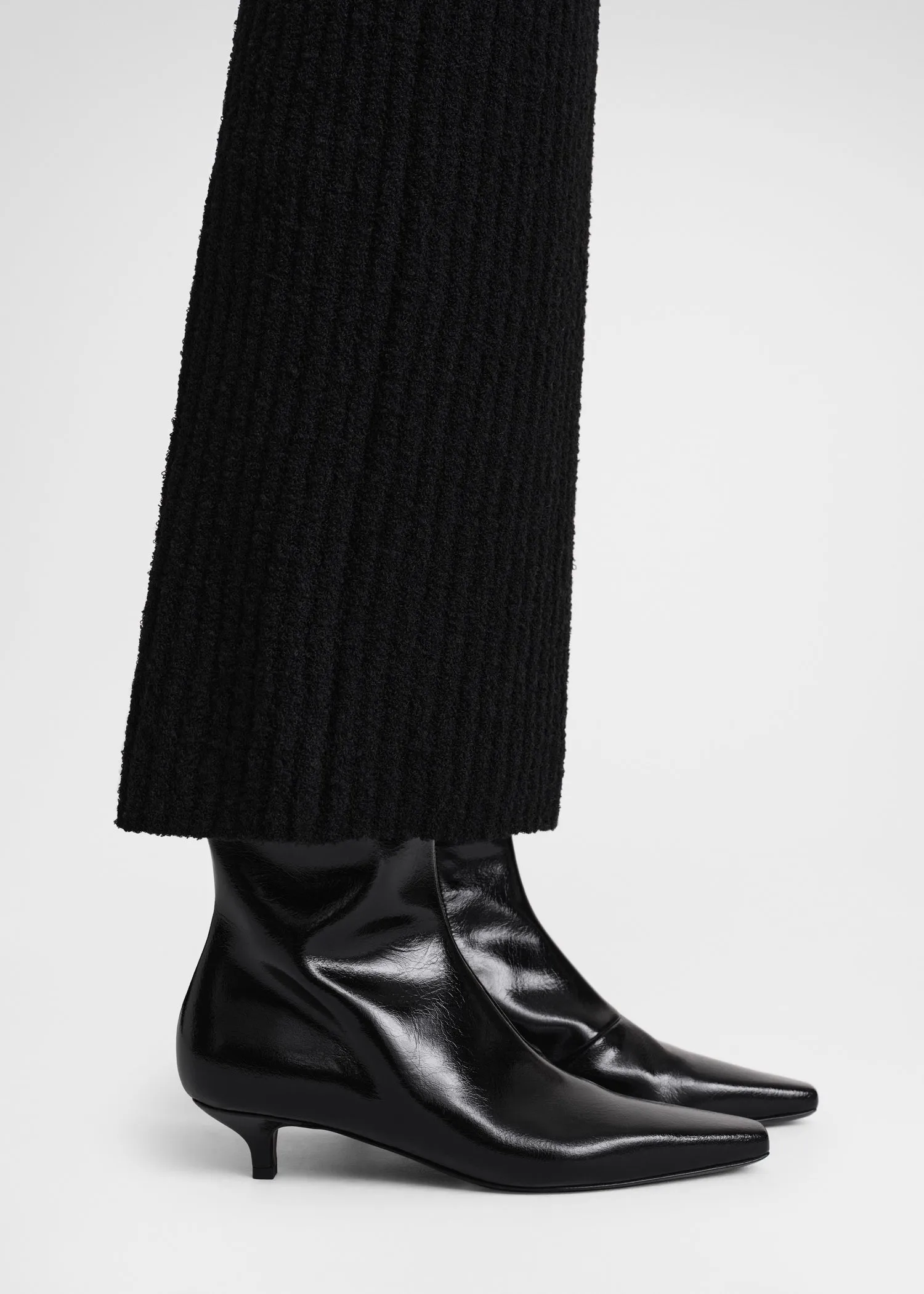 The Slim Knee-High Boot black patent