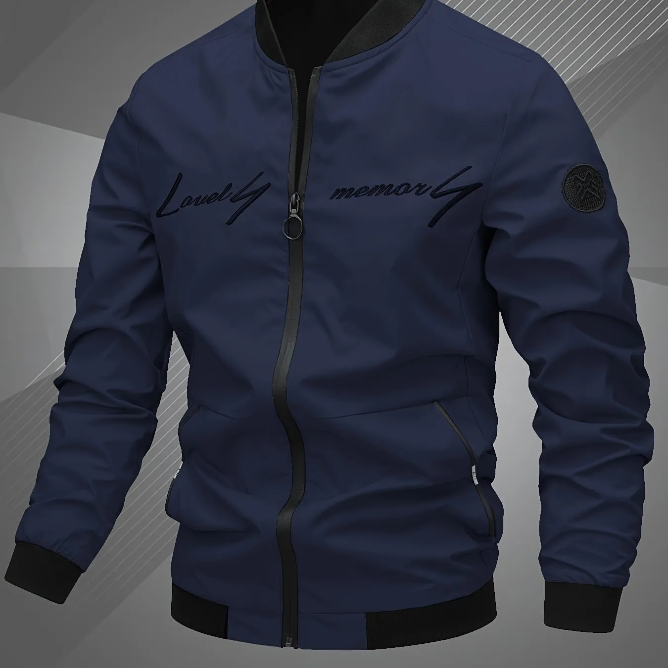 Toprated Mens Embroidered Bomber Jacket  Perfect Gift