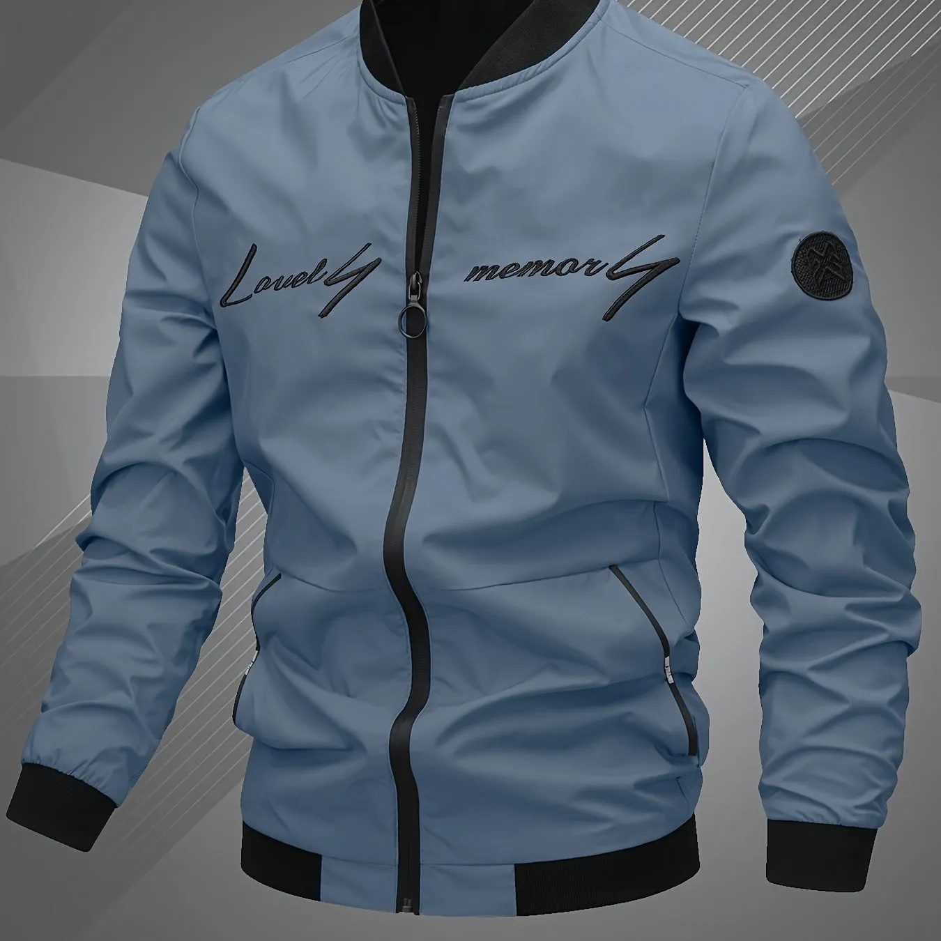 Toprated Mens Embroidered Bomber Jacket  Perfect Gift