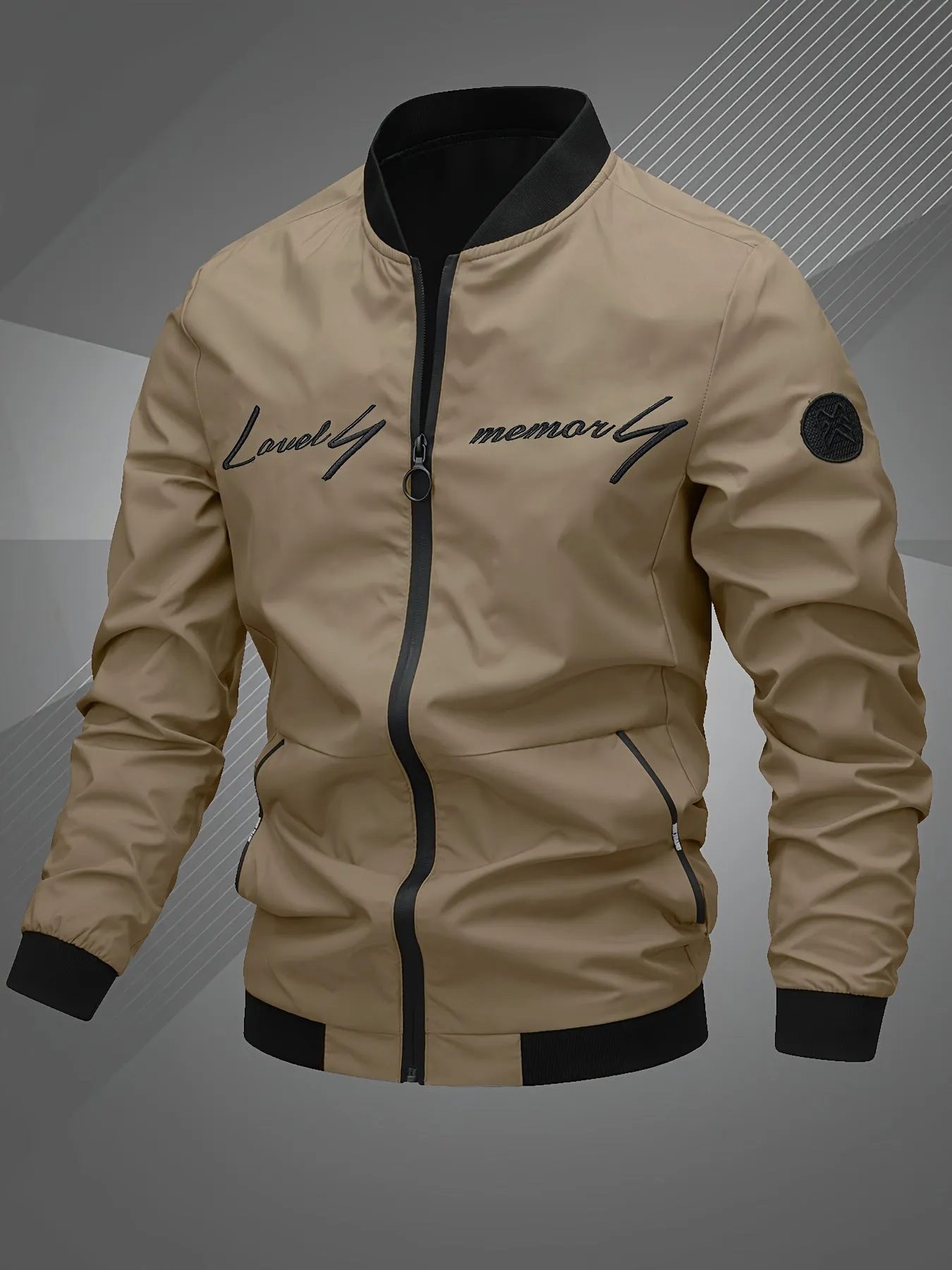 Toprated Mens Embroidered Bomber Jacket  Perfect Gift