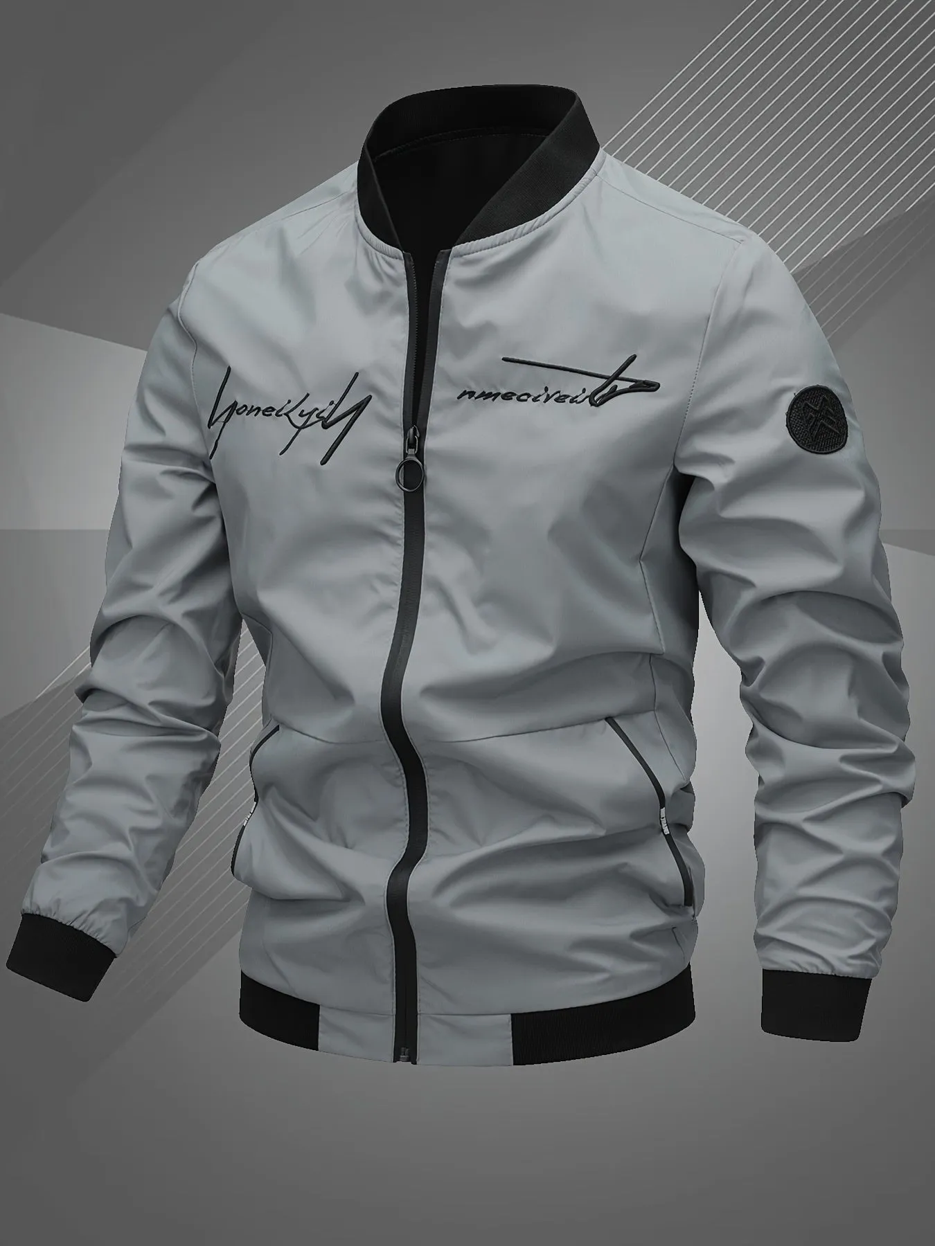 Toprated Mens Embroidered Bomber Jacket  Perfect Gift