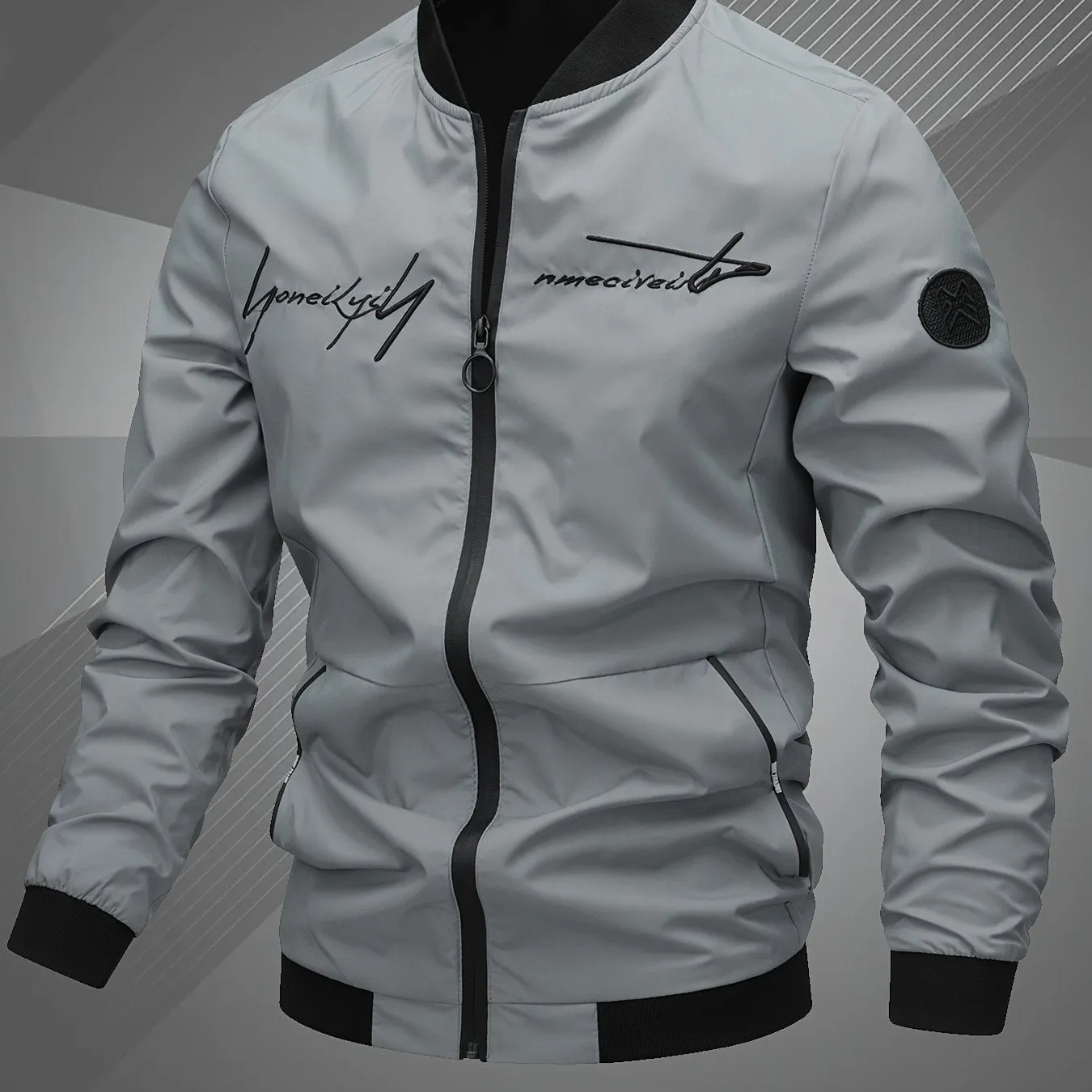 Toprated Mens Embroidered Bomber Jacket  Perfect Gift