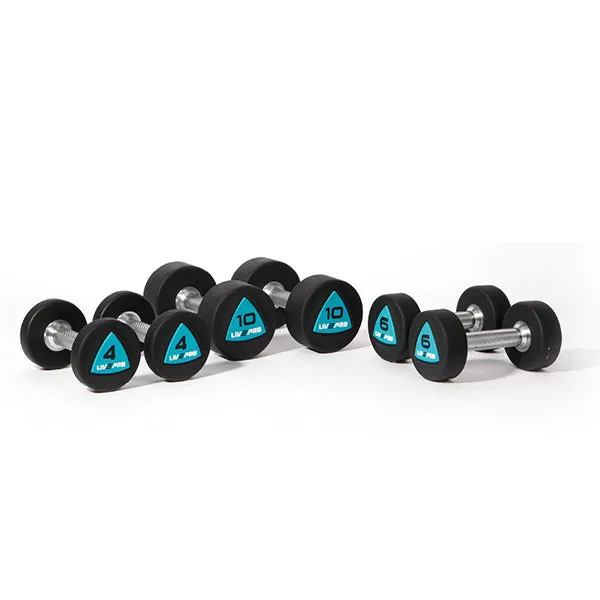 Urethane Round Dumbbells (2kg to 16kg) Set