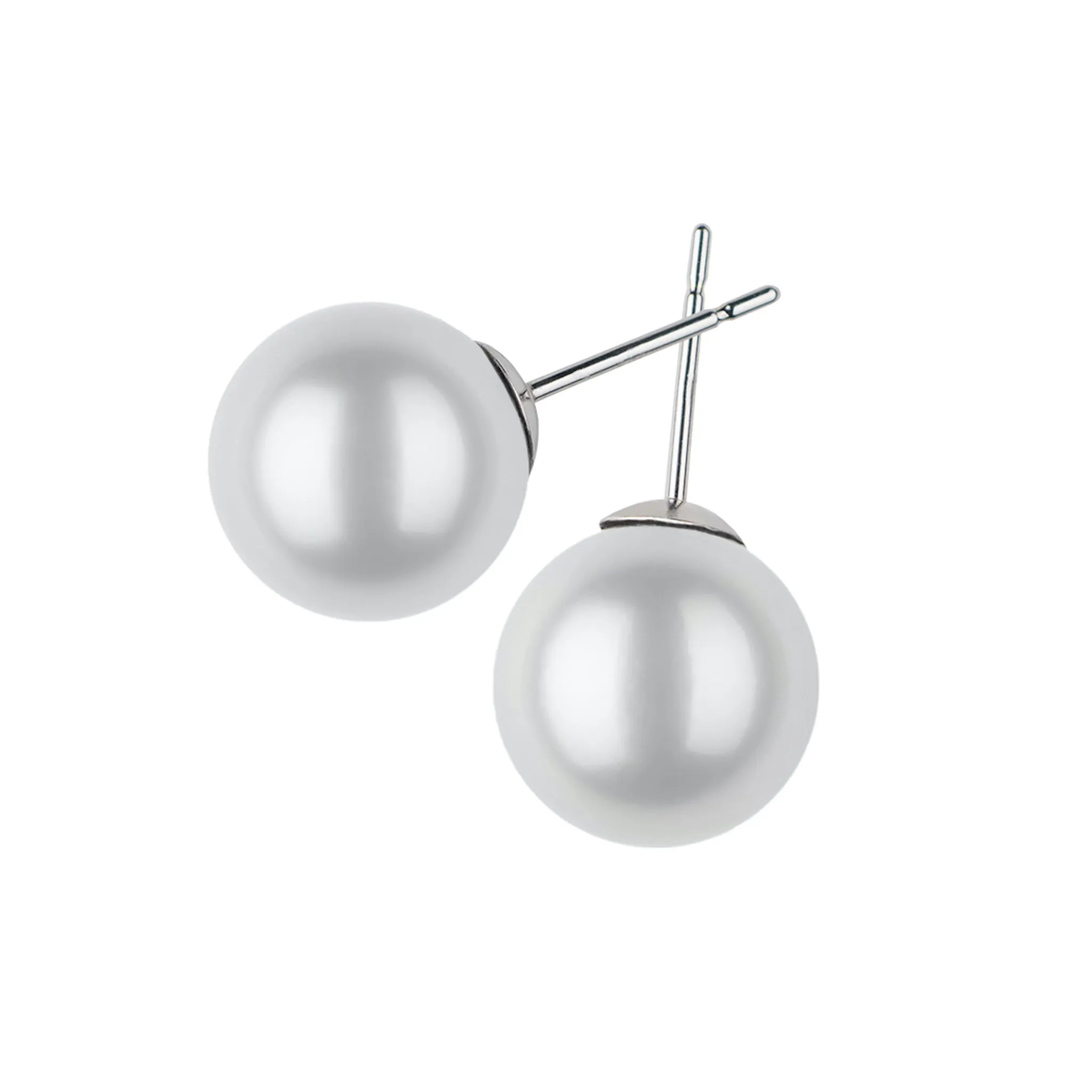 White South Sea Pearl Studs