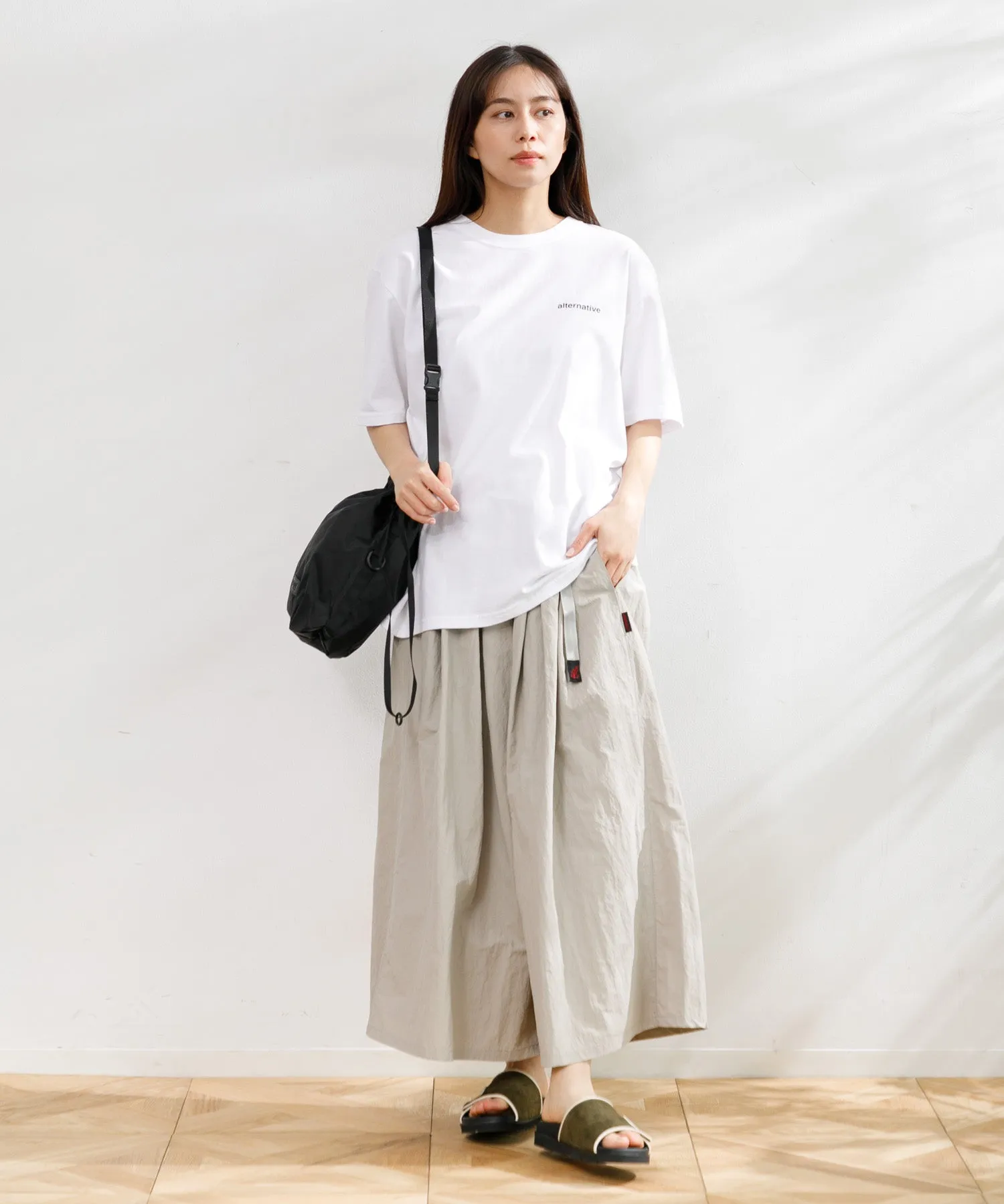 【WOMEN】GRAMICCI NYLON FLARE PANT