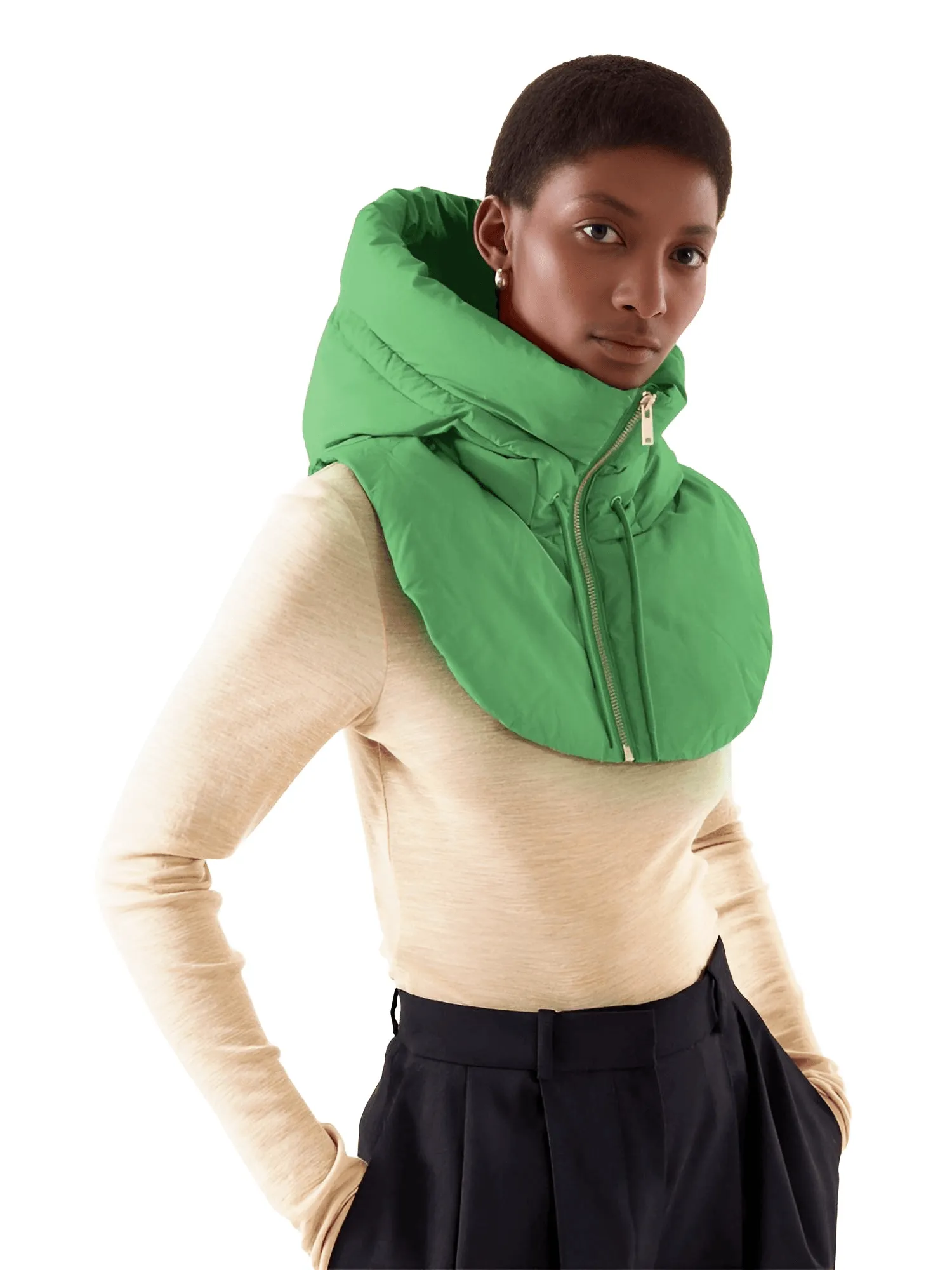 Women's Hooded Sleeveless Vest For Layering