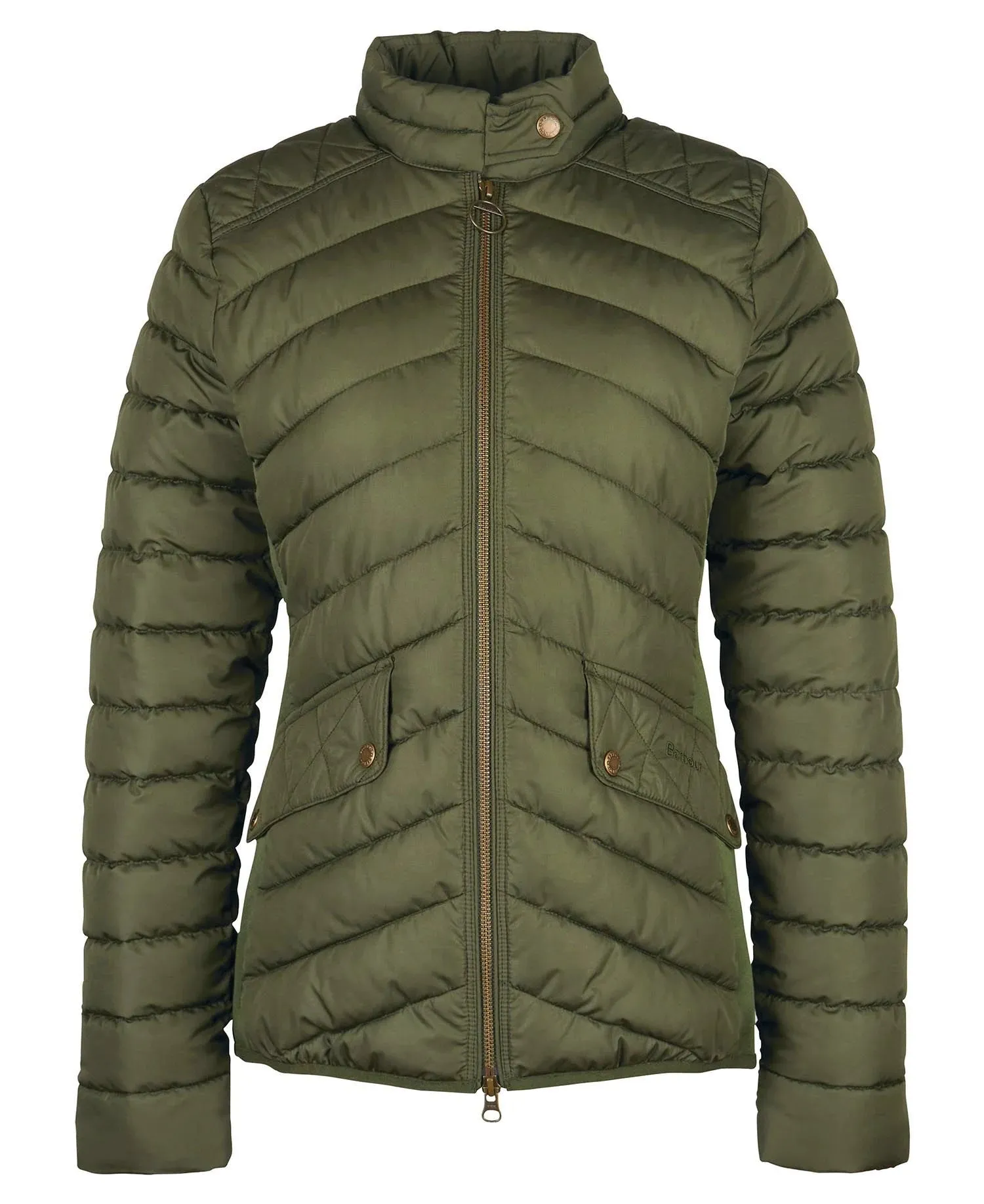 Women's Stretch Cavalry Quilted Jacket - Olive